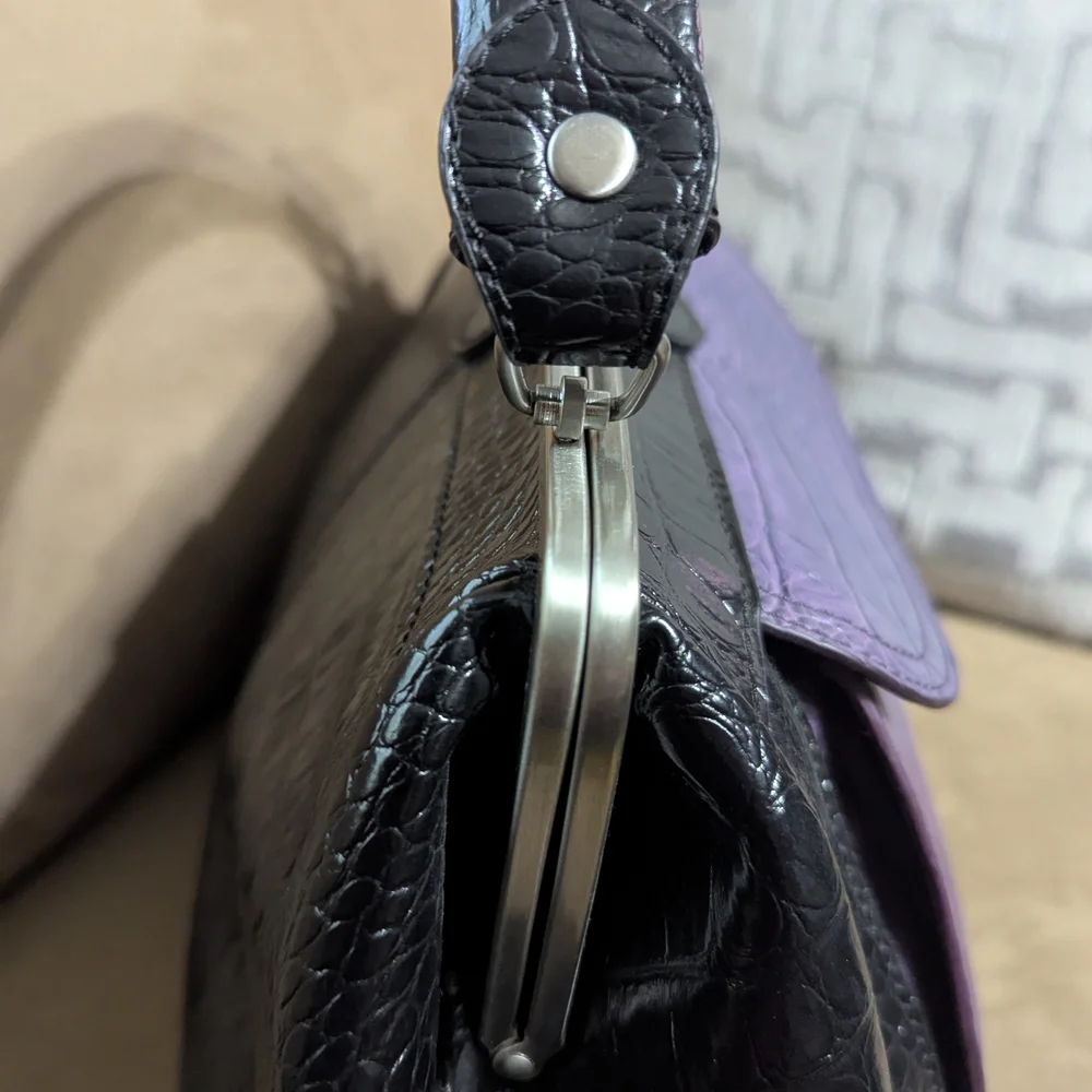 Apt. 9 Black and Purple Satchel